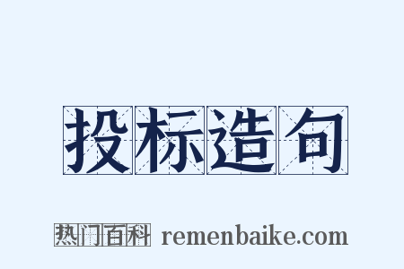 投标造句是什么意思的图片